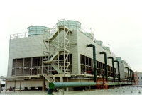 無(wú)填料冷卻塔廠玻璃鋼制品